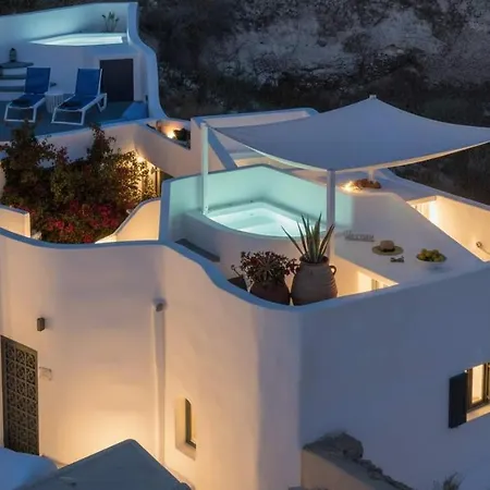 Ira Sea View Couple With Rooftop Jacuzzi Hébergement de vacances Fira (Santorini)